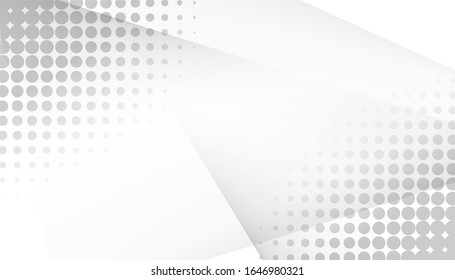 abstract white and gray light gradient lines background. texture halftone dots design background. vector Illustration