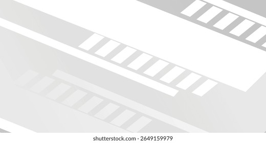 Abstract white and gray line speed overlaps vector background. texture white pattern
