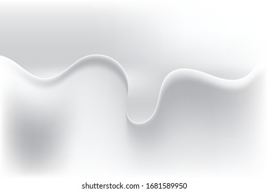Abstract white and gray mesh gradient background and wallpaper, vector eps.