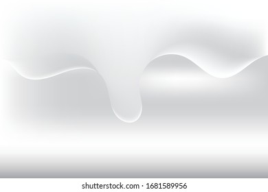 Abstract white and gray mesh gradient background and wallpaper, vector eps.
