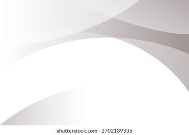 Fondo moderno de curva metálica Abstractas blanca y gris. Patrón blanco de textura. Ilustración vectorial