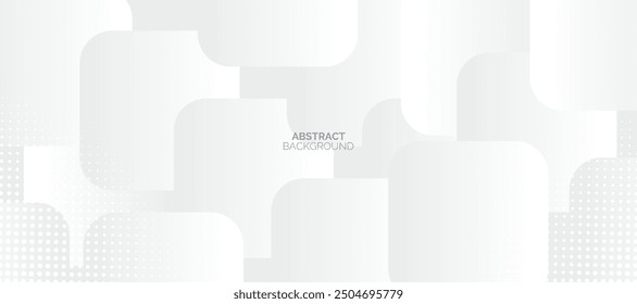  Abstractas fondo de punto moderno blanco y gris. Ilustración vectorial