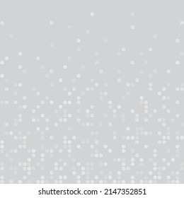 Abstract white gray mosaic circles vector background. Technological background, concept design. Electronic computer technology, internet. Vector cyber graphics for poster, banner, template