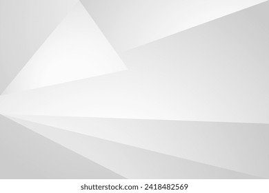 Resumen del fondo de forma de papel blanco y gris. textura de patrón blanco. ilustración vectorial