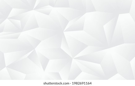 Abstract white gray polygon for background. Abstract Gray background low poly textured triangle shapes in random pattern design. Polygon Abstract Polygonal Geometric Triangle Background. Vector EPS10