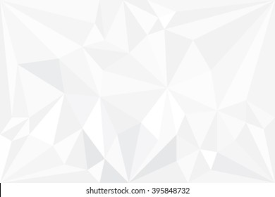 Abstract white gray Polygon for background