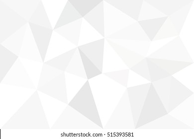 Abstract White Gray Polygon For Background