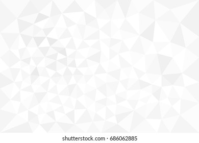 Abstract white and gray Polygon for background