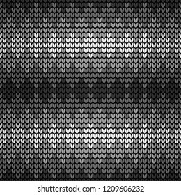 Abstract white and gray seamless knitting pattern background