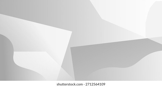 Abstract white and gray shape modern background. texture white pattern. vector illustration	