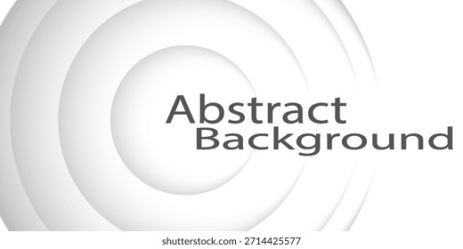 abstrato branco cinza prata círculos formas com sombra em profundidade papel corte mínimo estilo fundo