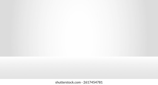 Abstract white and gray studio background simple art
