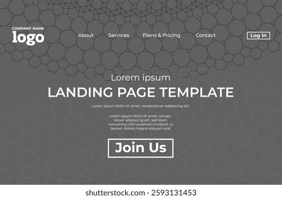 Abstract white and gray technology Landing page template, flowing line digital technology, smooth particle wave, big data techno design concept background wallpaper, Annual reports,  file.EPS
