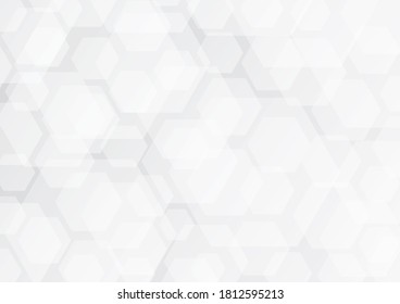 3d Vector Hexagon Pattern White Abstract Stock Vector (Royalty Free ...