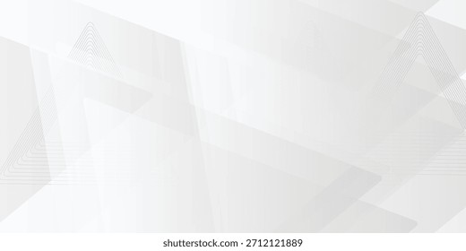 Fondo Abstractas de Vector de flecha de triángulo blanco y gris. Patrón blanco de textura para Anuncio, Fondo de pantalla, Ilustración vectorial de cubierta .