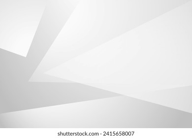 Resumen de fondo de triángulo blanco y gris. patrón blanco de textura. ilustración vectorial