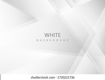 Abstract white and gray triangle overlapping layer background. Modern style. You can use for ad, poster, template, business presentation. Vector illustration