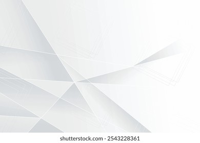 Fondo de Vector triángulo blanco y gris Abstractas. Patrón blanco de textura