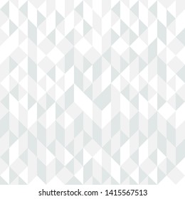 Abstract white and gray Triangular low poly backdrop,gradient mosaic pattern background, Seamless abstract background.Vector.