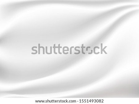 Abstract white and gray vector bacground,luxury cloth texture,whith satin silk,cloth fabric textile with wavy flods,