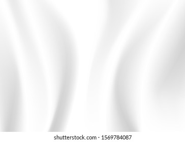 Abstract white and gray vector background. Satin luxury cloth texture - Shutterstock ID 1569784087