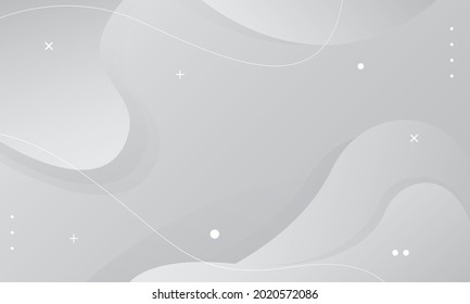 Abstract white and gray wave background. Vector illustration