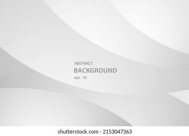 Abstract white and gray wave background. texture white pattern. vector illustration