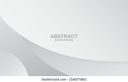 Abstract white and gray wave background. Vector illustration