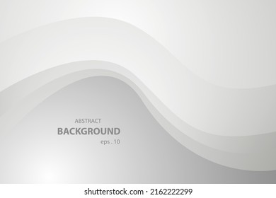 Resumen del fondo blanco y gris de las olas. patrón blanco de textura. ilustración vectorial