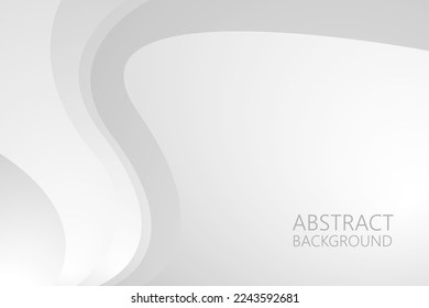 Abstract white and gray wave background. texture white pattern. vector illustration