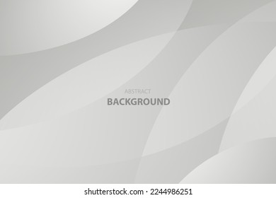 Abstract white and gray wave background. texture white pattern. vector illustration