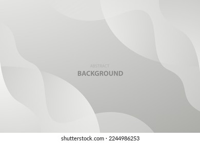 Abstract white and gray wave background. texture white pattern. vector illustration