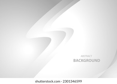 Abstrakter weißer und grauer Hintergrund. Textur weißes Muster. Vektorgrafik
