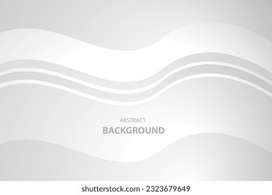 Resumen del fondo blanco y gris de las olas. patrón blanco de textura. ilustración vectorial