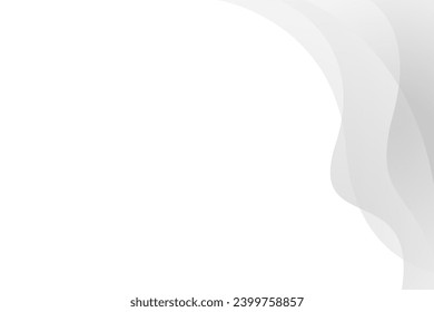 Resumen del fondo blanco y gris de las olas. patrón blanco de textura. ilustración vectorial