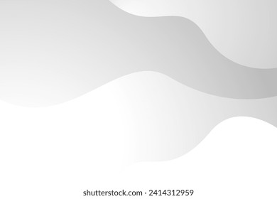 Resumen del fondo blanco y gris de las olas. patrón blanco de textura. ilustración vectorial