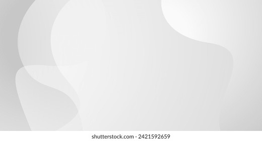 Abstract white and gray wave background. texture white pattern. vector illustration
