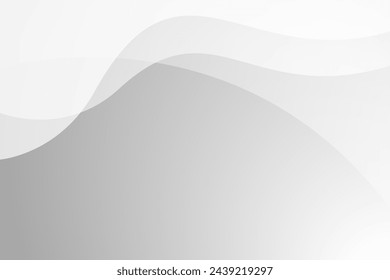 Abstract white and gray wave background. texture white pattern. vector illustration