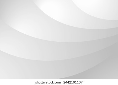 Abstract white and gray wave background. texture white pattern. vector illustration