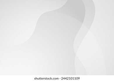Abstract white and gray wave background. texture white pattern. vector illustration