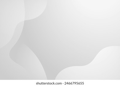 Fondo de onda blanco y gris Abstractas. patrón blanco de textura. Ilustración vectorial	