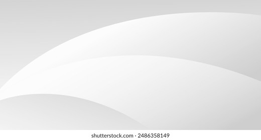 Fondo de onda blanco y gris Abstractas. patrón blanco de textura. Ilustración vectorial	
