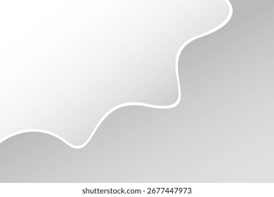 Fundo abstrato de ondas brancas e cinzentas. padrão branco de textura. ilustração vetorial
