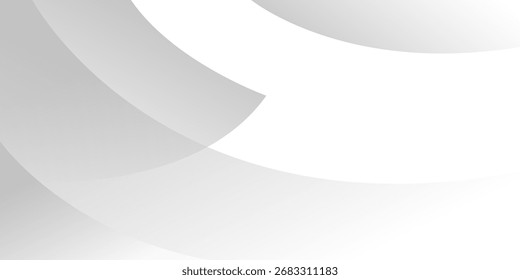 Abstrakter weißer und grauer Wellenhintergrund. Textur weißes Muster. Vektorgrafik