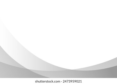 Abstract white and gray wave modern background. texture white pattern. vector illustration	