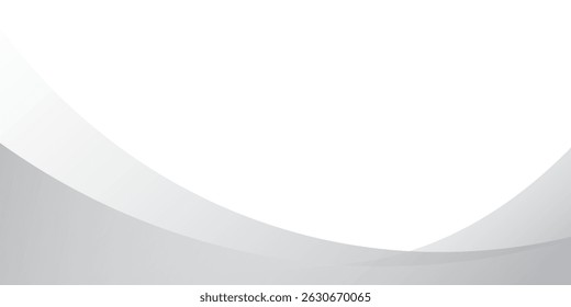 Abstract white and gray wave modern background. texture white pattern. vector illustration