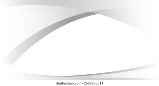 Abstract white and gray wave modern background. texture white pattern. vector illustration	