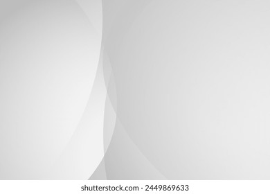 Abstract white and gray wave overlap background. texture white pattern. vector illustration	