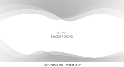 Abstract white and gray wave overlapping background. texture white pattern. vector illustration