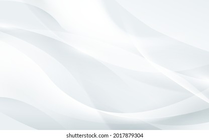 Abstract white, gray wavy with blurred light curved lines banner background. Design for social media banner, poster leaflet, placard, brochure, flyer, web